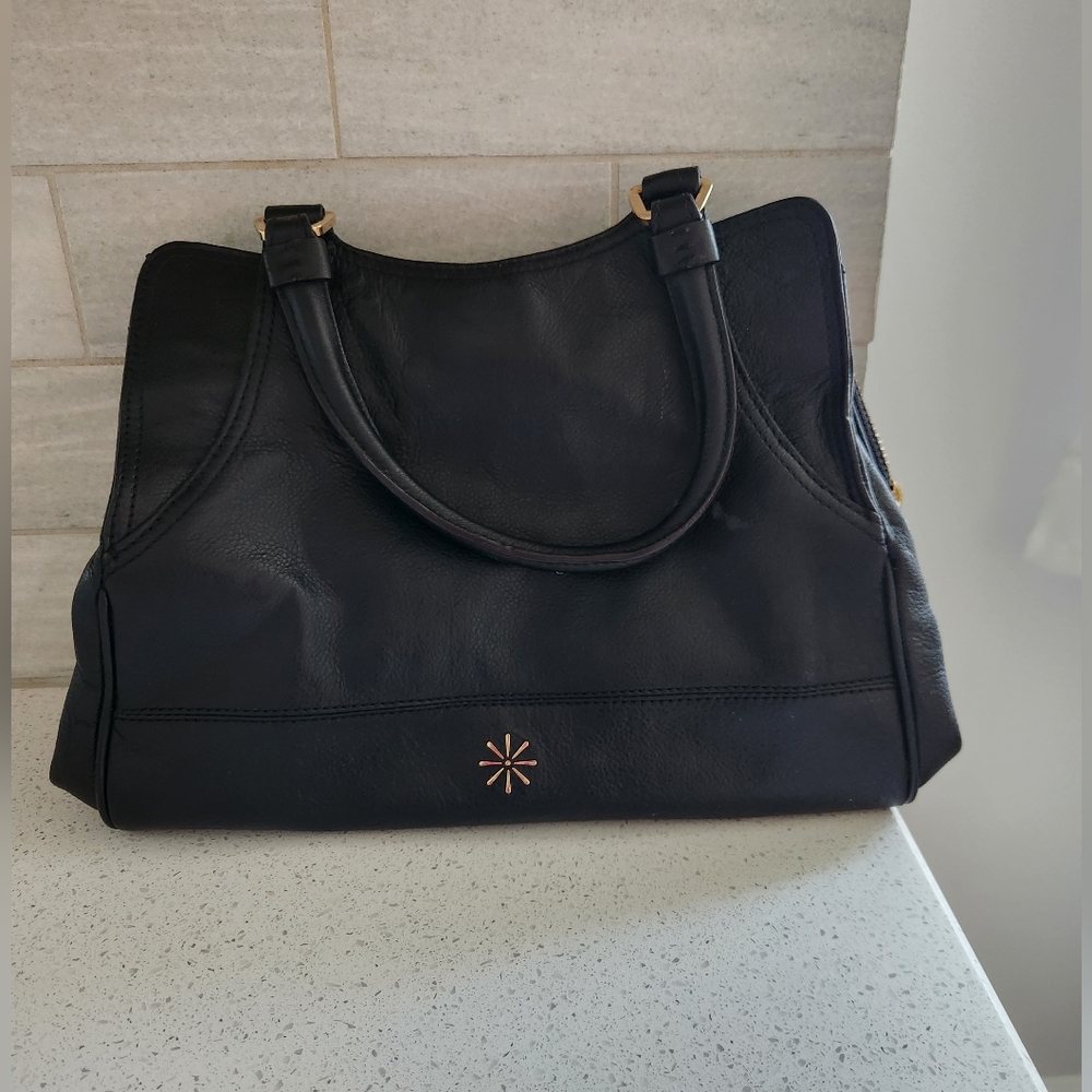 Issac Mizrahi Black leather bag